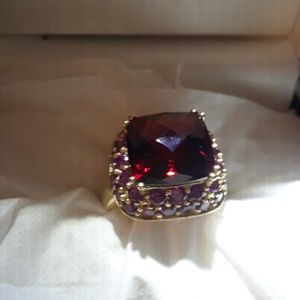 286c blood garnet gemwith approx 28 another stones